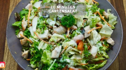 10 Minuten Gartensalat - Gesunder Salat zum Grillen