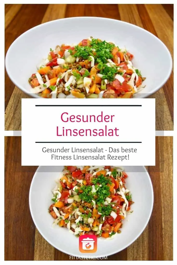 Gesunder Linsensalat mit Feta - Das beste Linsensalat Rezept!