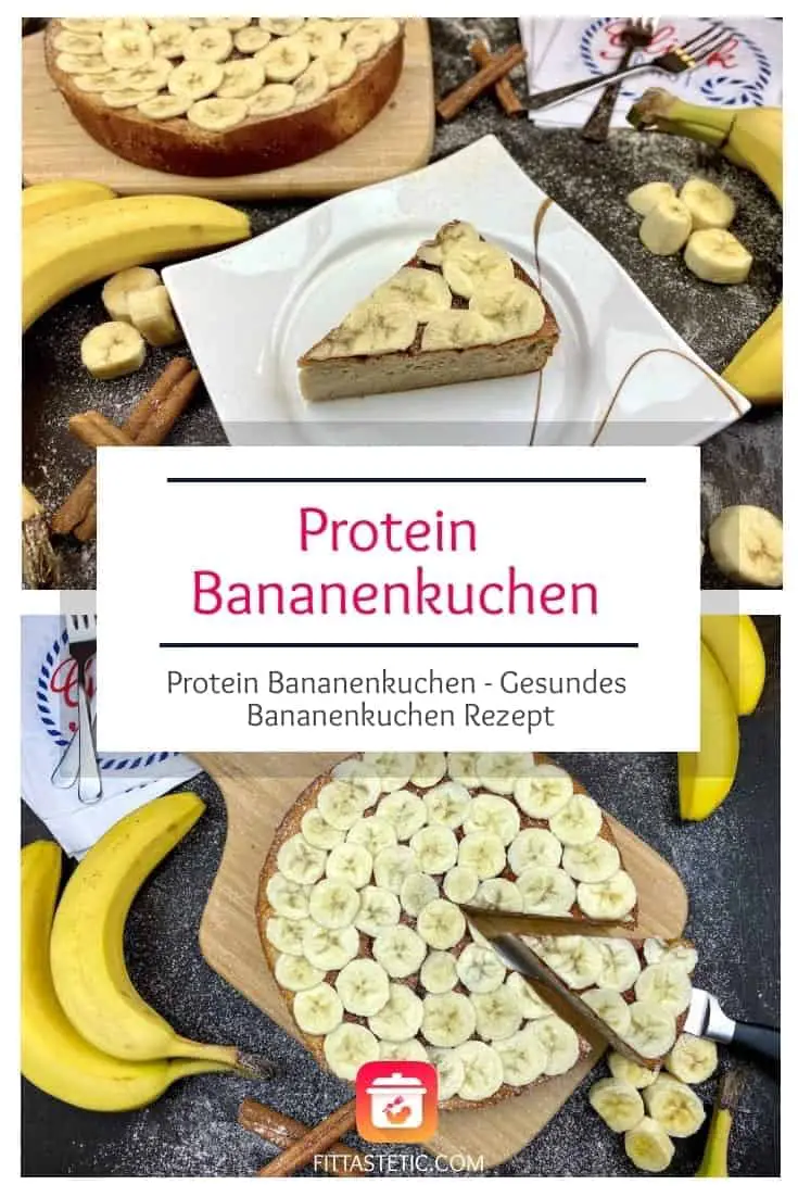 Protein Bananenkuchen Rezept - Gesunder Kuchen aus Bananen
