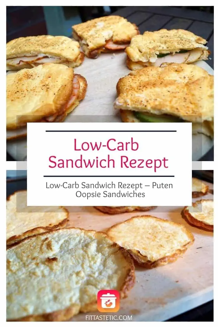 Low-Carb Sandwich Rezept - Puten Oopsie Sandwiches