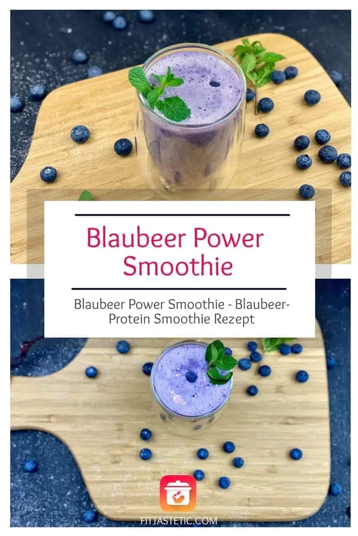 Blaubeer Power Smoothie - Blaubeer-Protein Smoothie Rezept