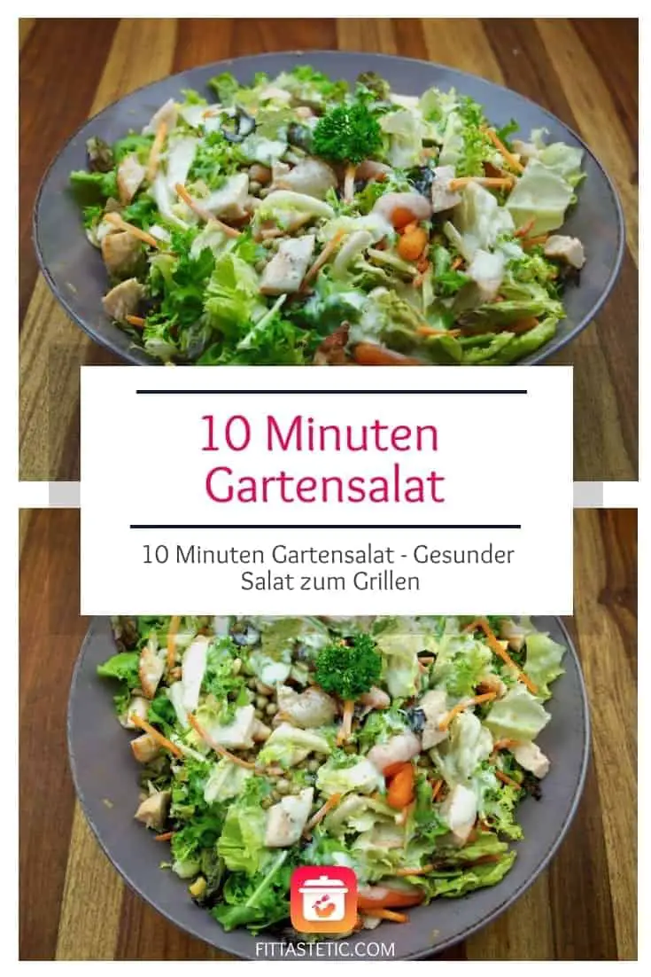 10 Minuten Gartensalat - Gesunder Salat zum Grillen