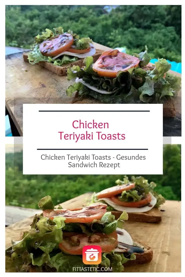 Chicken Teriyaki Toasts - Gesundes Sandwich Rezept