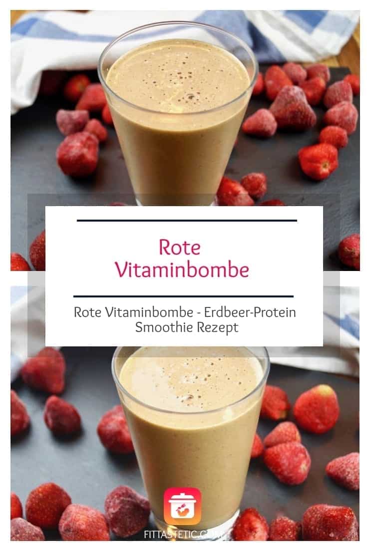 Rote Vitaminbombe - Gesunder Erdbeer Smoothie