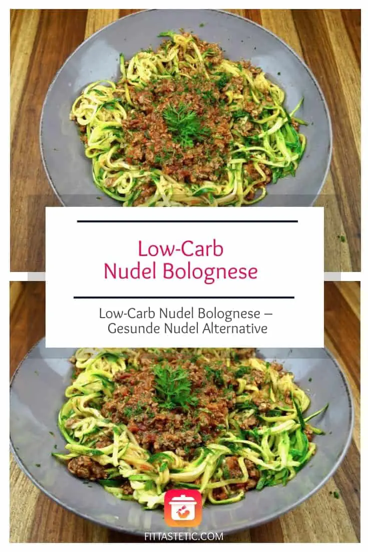 Low Carb Bolognese - Low-Carb Nudeln mit Bolognese