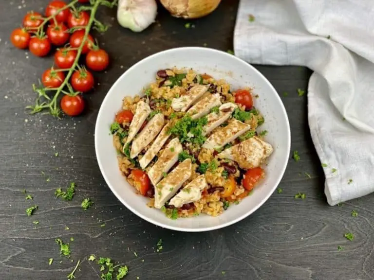 Low Carb Chicken & Rice Bowl