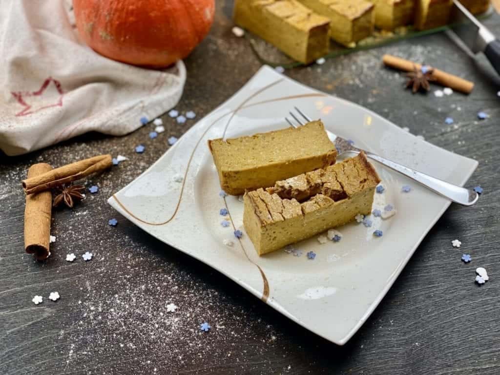 Weihnachtlicher Kürbis-Käsekuchen