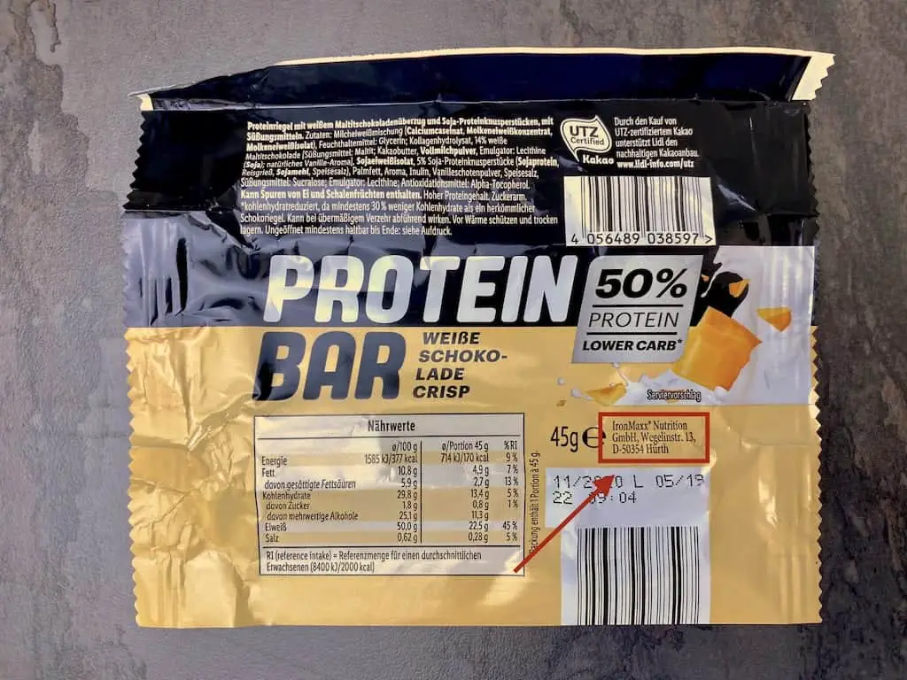 Protein Bar 50% hergestellt von IronMaxx Nutrition