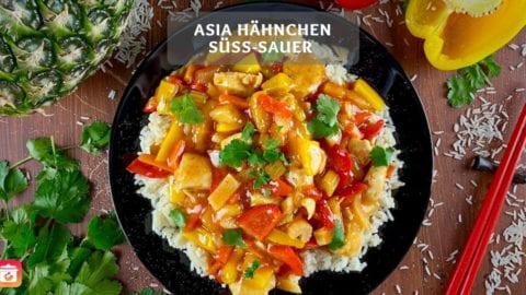 Gesundes Hähnchen süß-sauer – Asia süß-sauer mit Gemüse