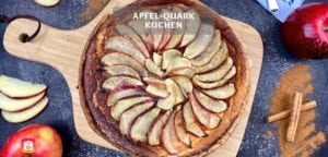 Apfel-Quark Kuchen - Gesunder Apfelkuchen