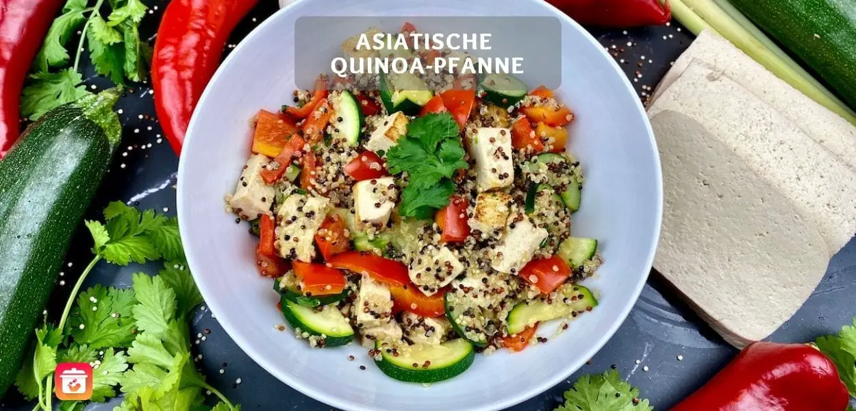 Asiatische Quinoa-Pfanne – Vegetarisches Quinoa Rezept