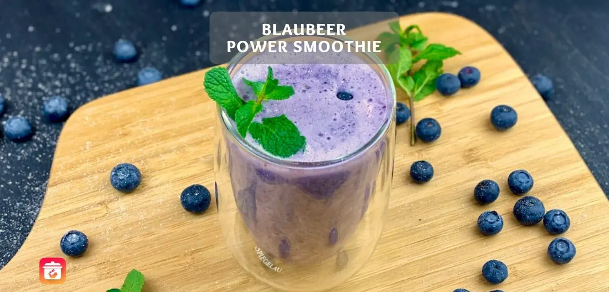 Blaubeer Power Smoothie - Blaubeer-Protein Smoothie Rezept