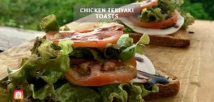 Chicken Teriyaki Toasts - Gesundes Sandwich Rezept