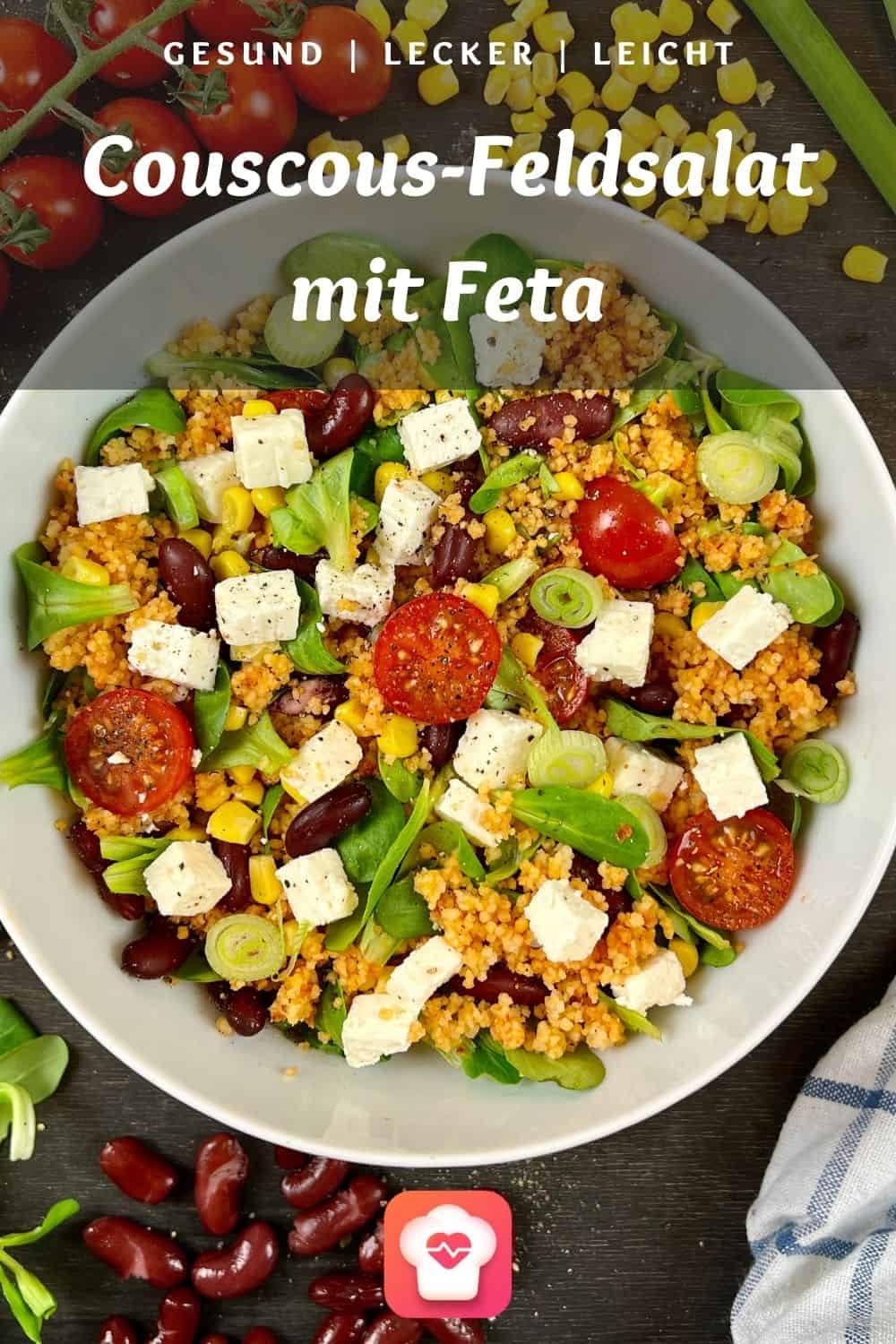 Couscous-Feldsalat mit Feta - Einfacher Couscous-Salat