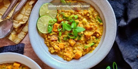 Süßkartoffel-Linsen-Curry – Cremiges Linsen-Curry