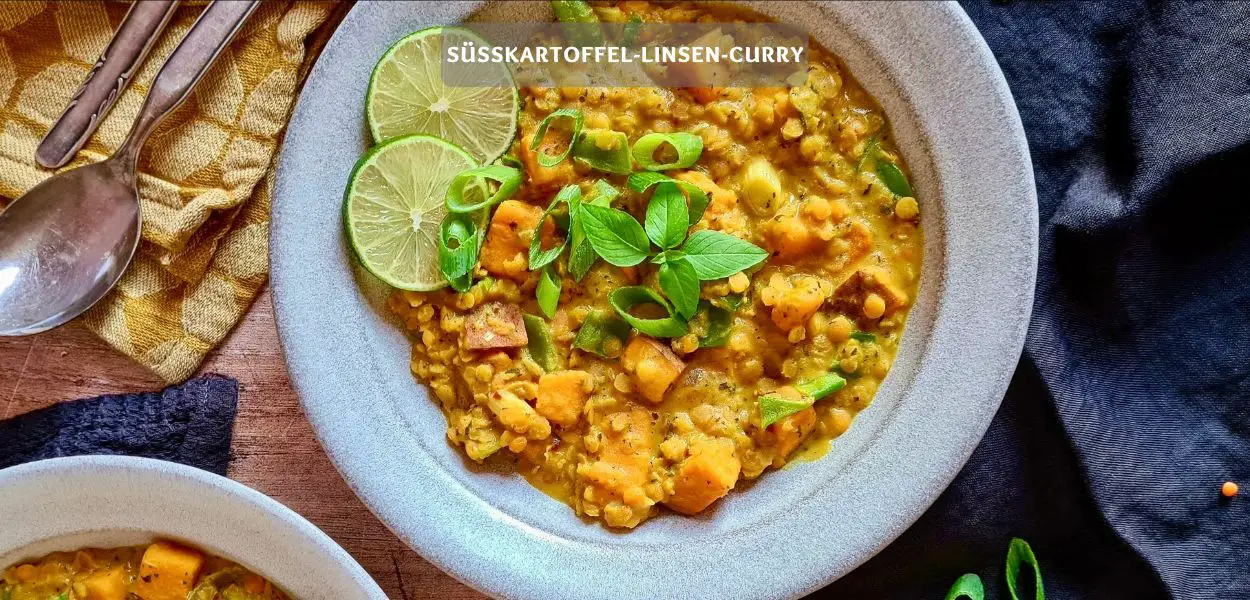 Süßkartoffel-Linsen-Curry – Cremiges Linsen-Curry