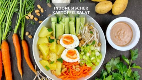 Gado Gado - indonesische Version eines Kartoffelsalates