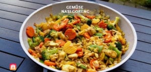 Gemüse Nasi Goreng – Fitness-Bratreis mit Gemüse