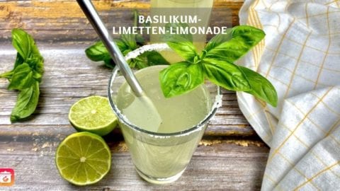 Basilikum-Limetten-Limonade - Gesunde Limonade