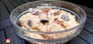 Gesunder Nachtisch! Vanille Protein Fluff aus Weißen Bohnen