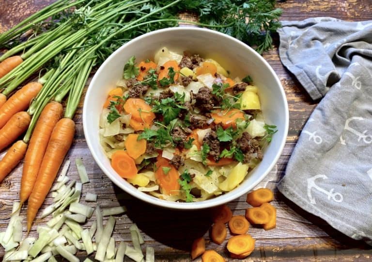 Kohl-Hackfleisch-Eintopf - Gesunder Hackfleischeintopf mit Weißkohl