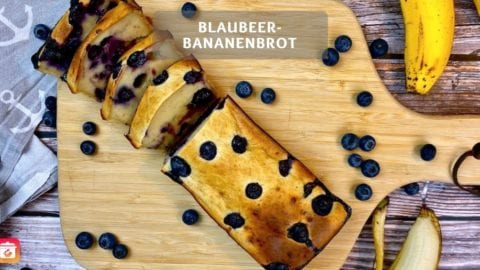 Blaubeer-Bananenbrot - Gesundes Bananenbrot Rezept