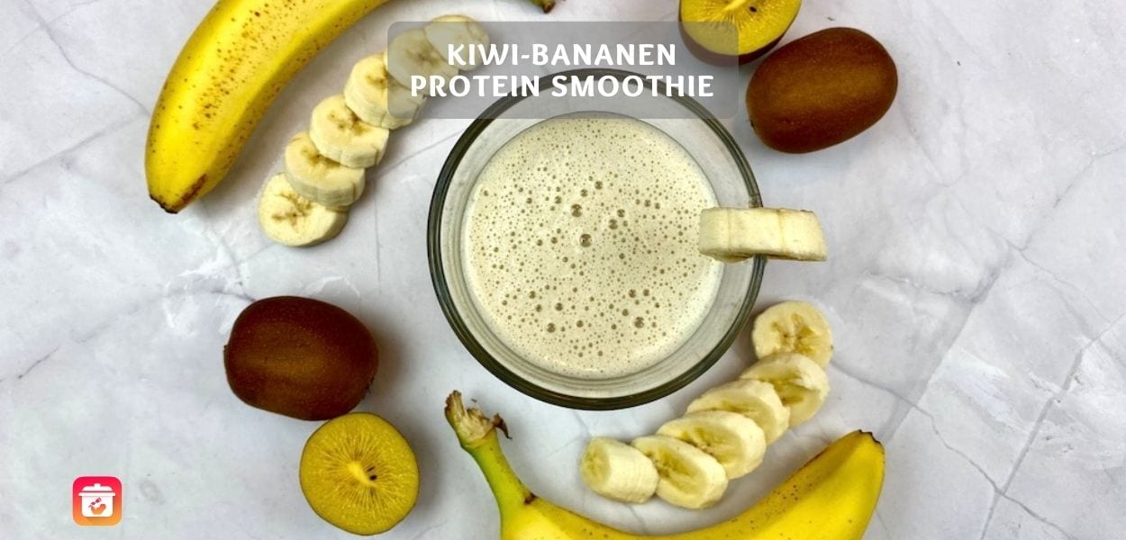 Gesundes Kiwi Banne Smoothie Rezept zum Abnehmen