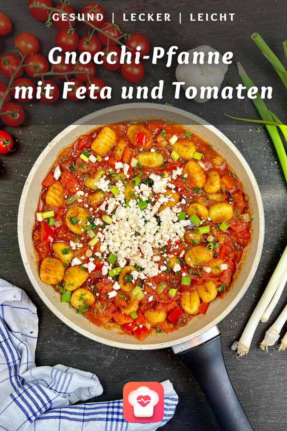 Gnocchi mit Feta und Tomaten - Gnocchi-Pfanne mit Feta