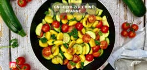Gnocchi-Zucchini Pfanne mit Tomaten