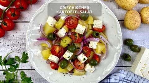 Griechischer Kartoffelsalat - Kartoffel-Bauernsalat Rezept