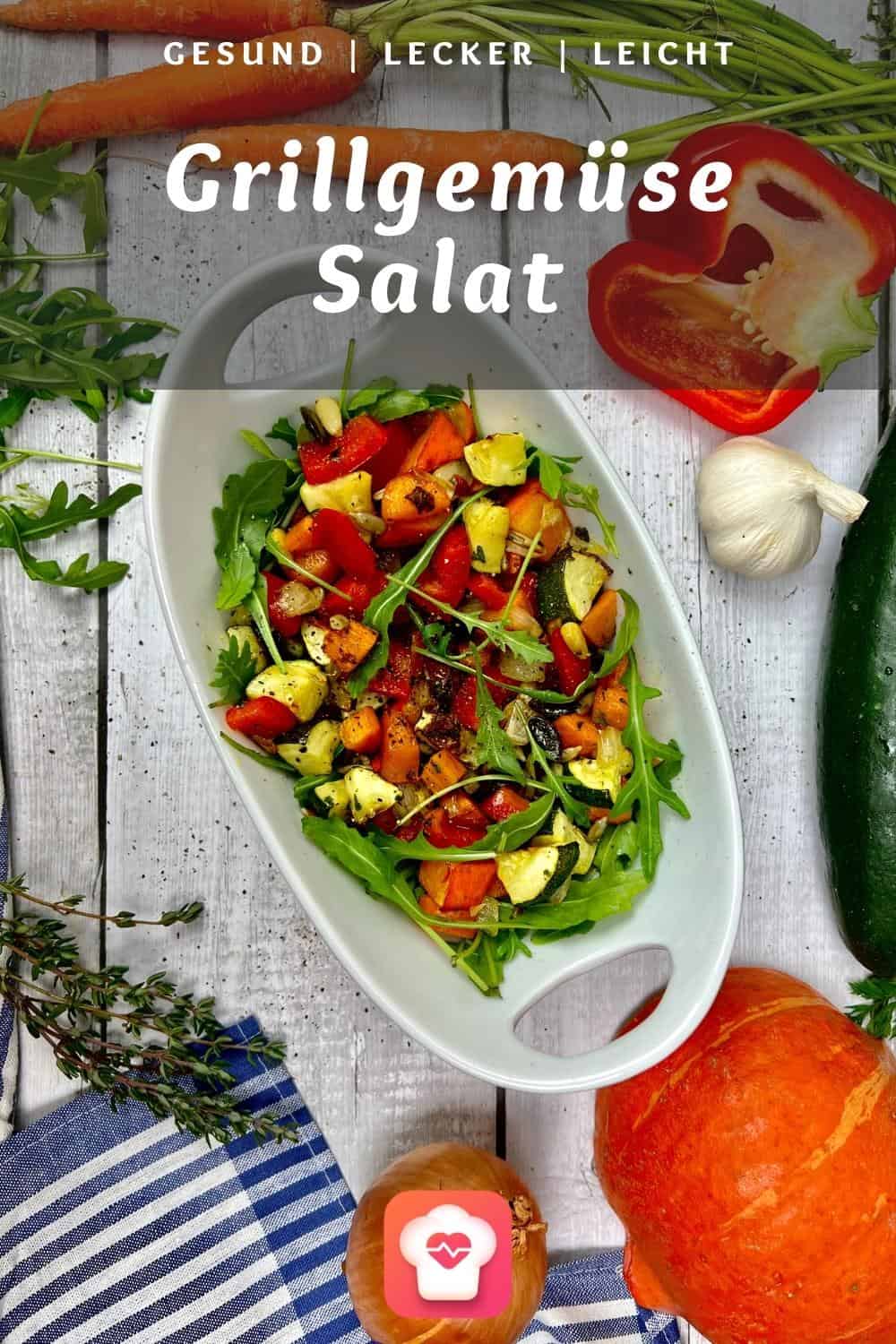 Grillgemüse-Salat - Gesunder Salat mit knackigem Gemüse