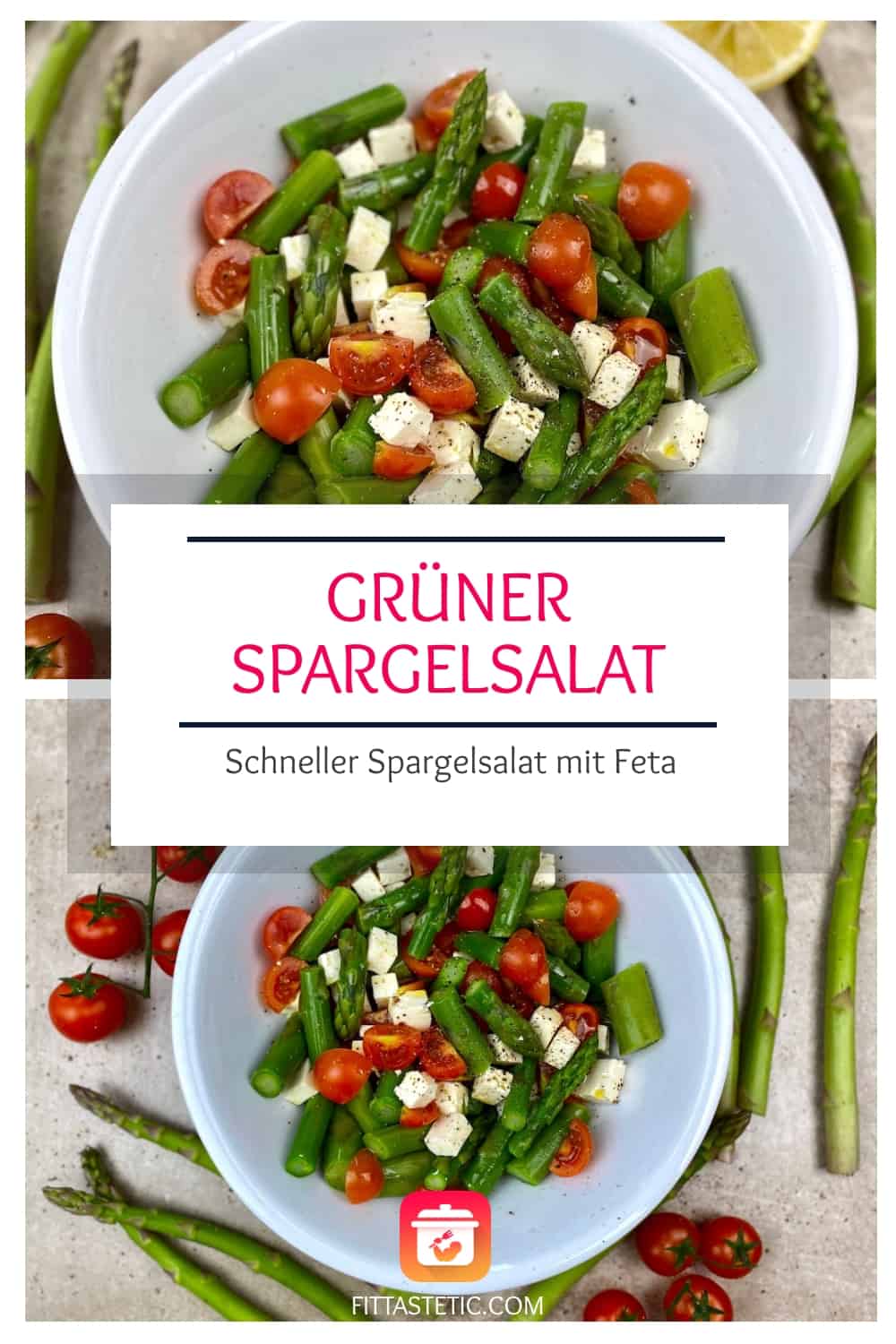 Grüner Spargelsalat - Schneller Spargelsalat mit Feta