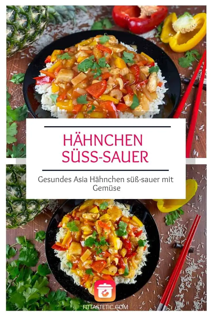Gesundes Hähnchen süß-sauer – Asia süß-sauer mit Gemüse