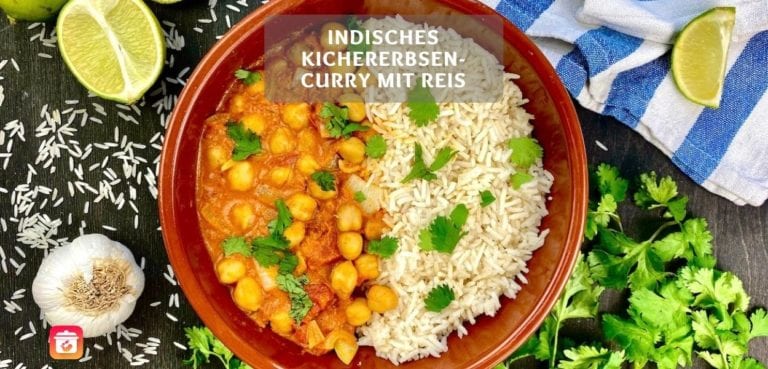 Indisches Curry mit Kichererbsen