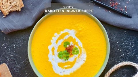 Karotten-Ingwer-Suppe - Spicy Karottensuppe mit Ingwer
