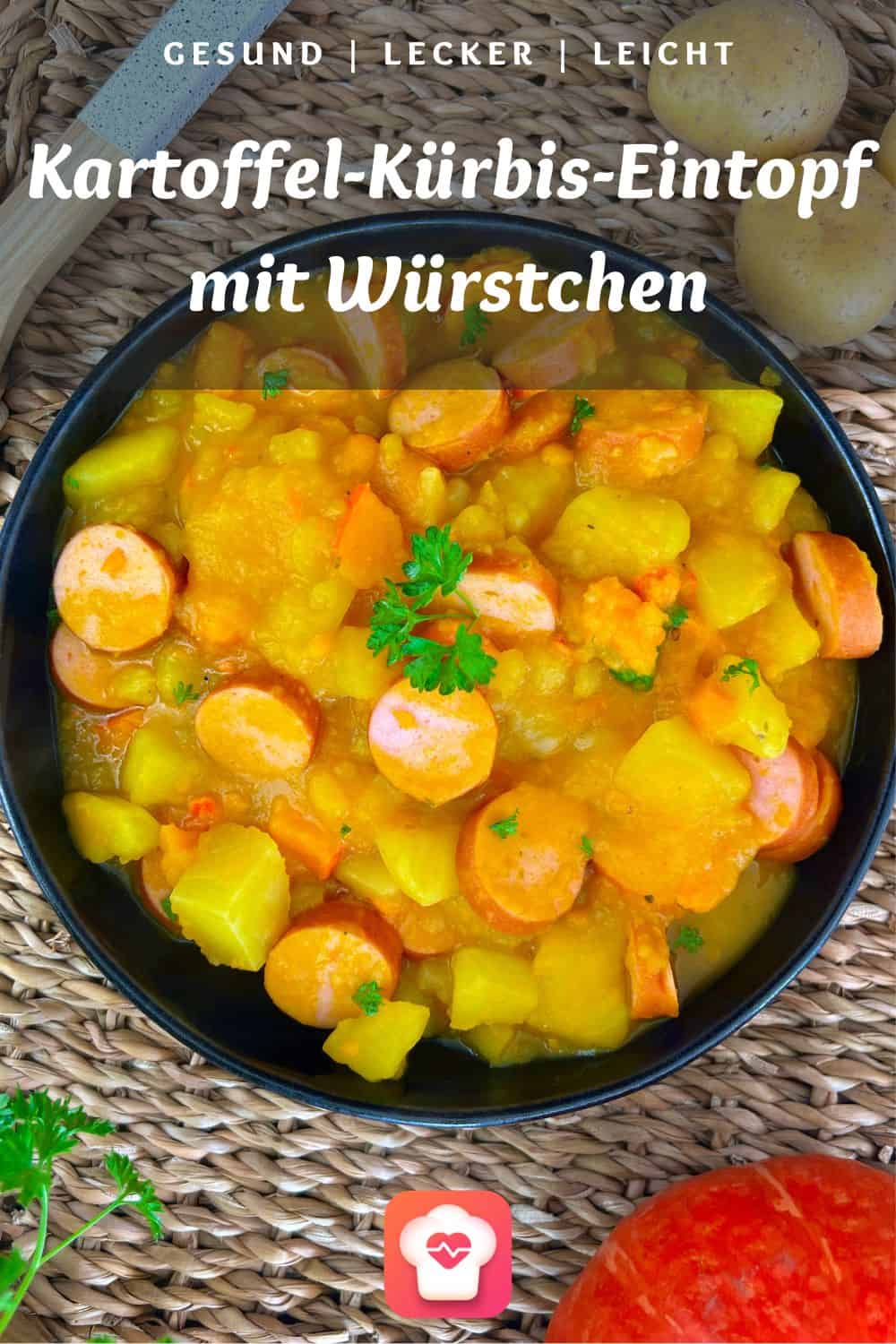 Schneller Kartoffel-Kürbis-Eintopf mit Würstchen