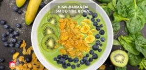 Kiwi-Bananen Smoothie Bowl – Gesunde Smoothie Bowl