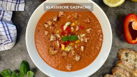 Gazpacho Andaluz - Kalte spanische Tomatensuppe
