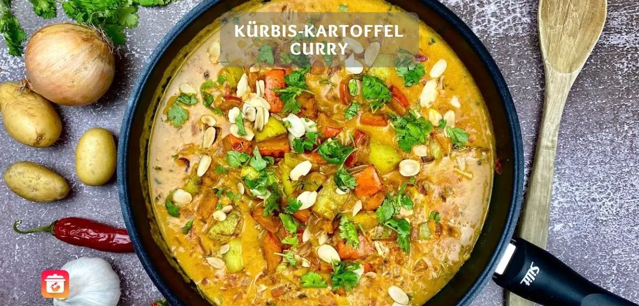 Kürbis-Kartoffel-Curry – Vegetarisches Curry Rezept