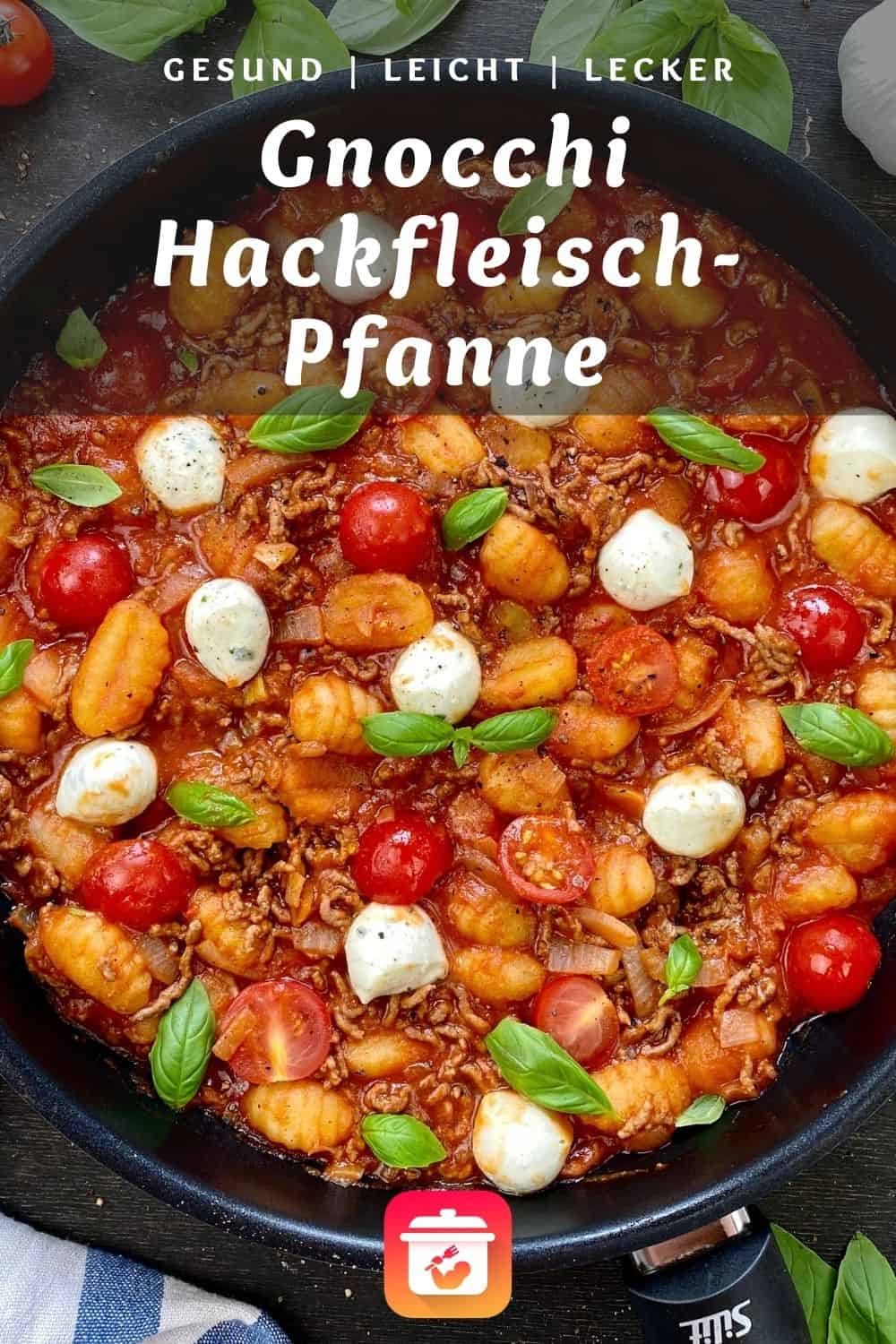 Gnocchi Hackfleisch-Pfanne - Gesunde Gnocchi Bolognese