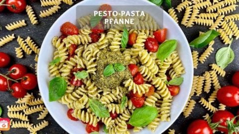 Pesto-Pasta-Pfanne - Schnelles Nudeln mit Pesto Rezept
