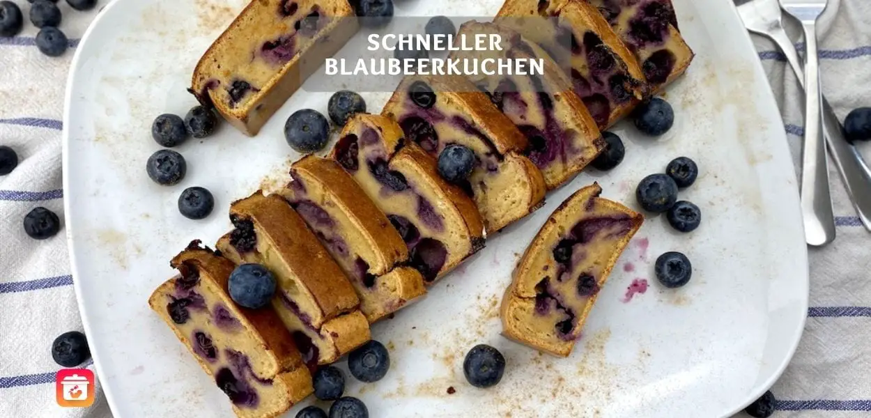 Schneller Blaubeerkuchen – Super Leichtes Kuchen Rezept