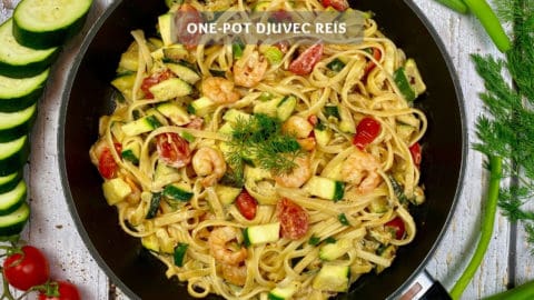 Linguine: Pasta mit Garnelen und Zucchini