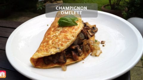 Der Low Carb Frühstücks-King: Low Carb Champignon Omelett