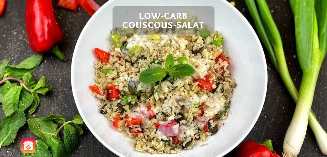 Low-Carb Couscous Salat – Low-Carb Blumenkohl Salat Rezept