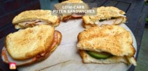 Low-Carb Sandwich Rezept – Puten Oopsie Sandwiches