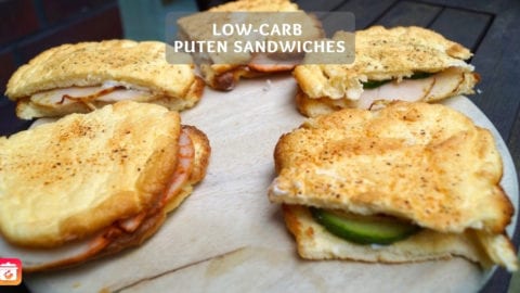 Low-Carb Sandwich Rezept - Puten Oopsie Sandwiches