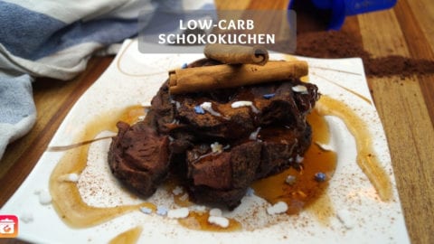Low-Carb Schokokuchen - Gesunder Schoko Mikrowellenkuchen