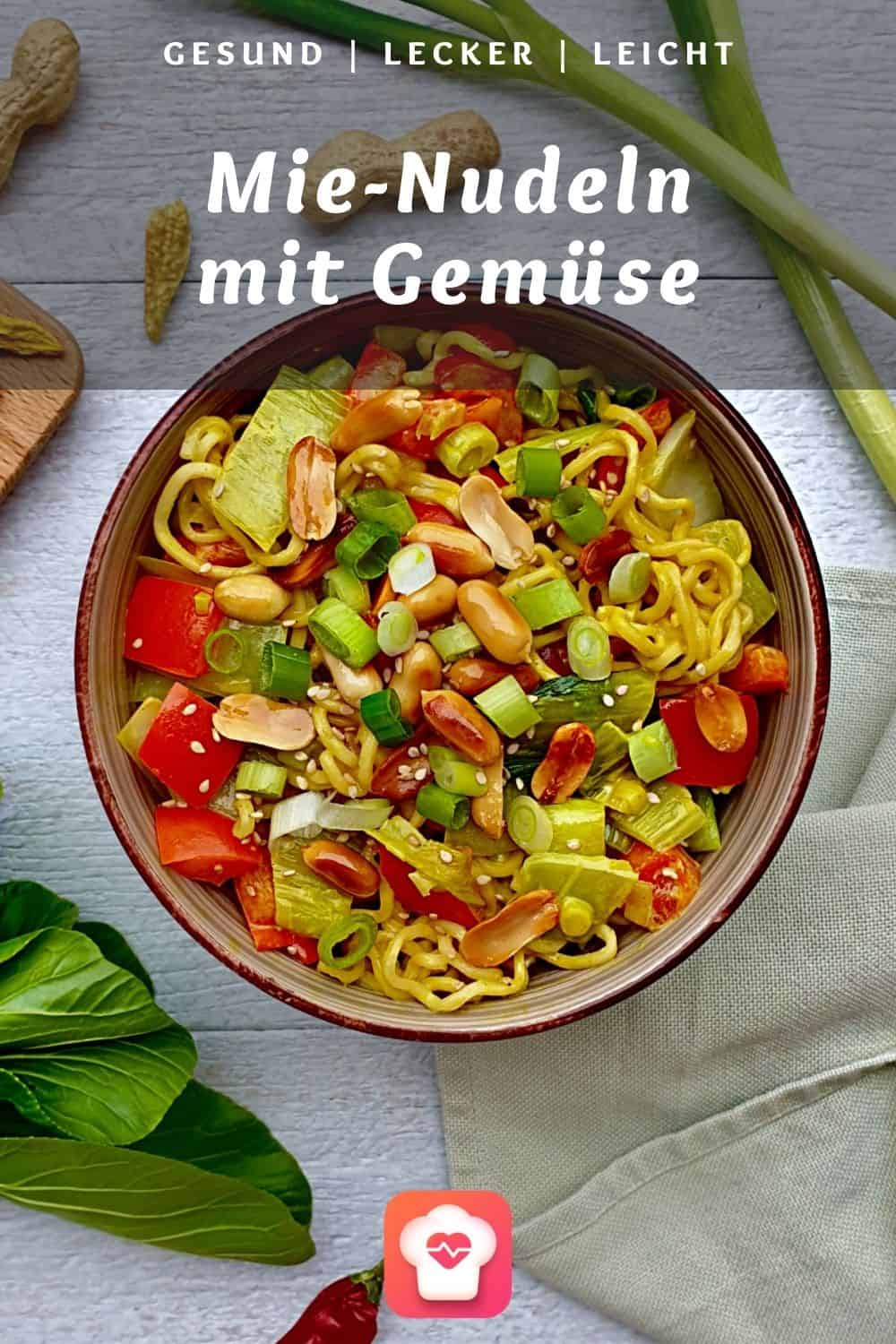 Mie-Nudeln mit Gemüse - vegetarische Asia-Nudeln