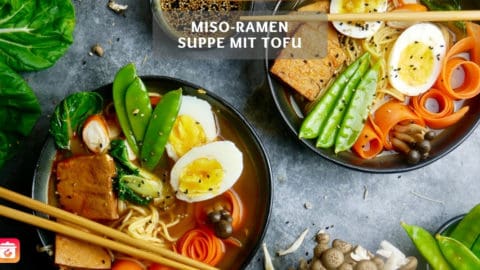 Miso-Ramen Suppe mit Tofu